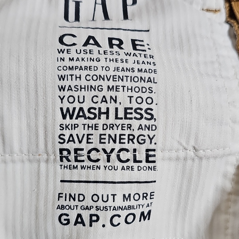 Gap Corduroy Vintage Slim High Rise Jeans Tan Gold Brown Size 29 Tall - Picture 9 of 11